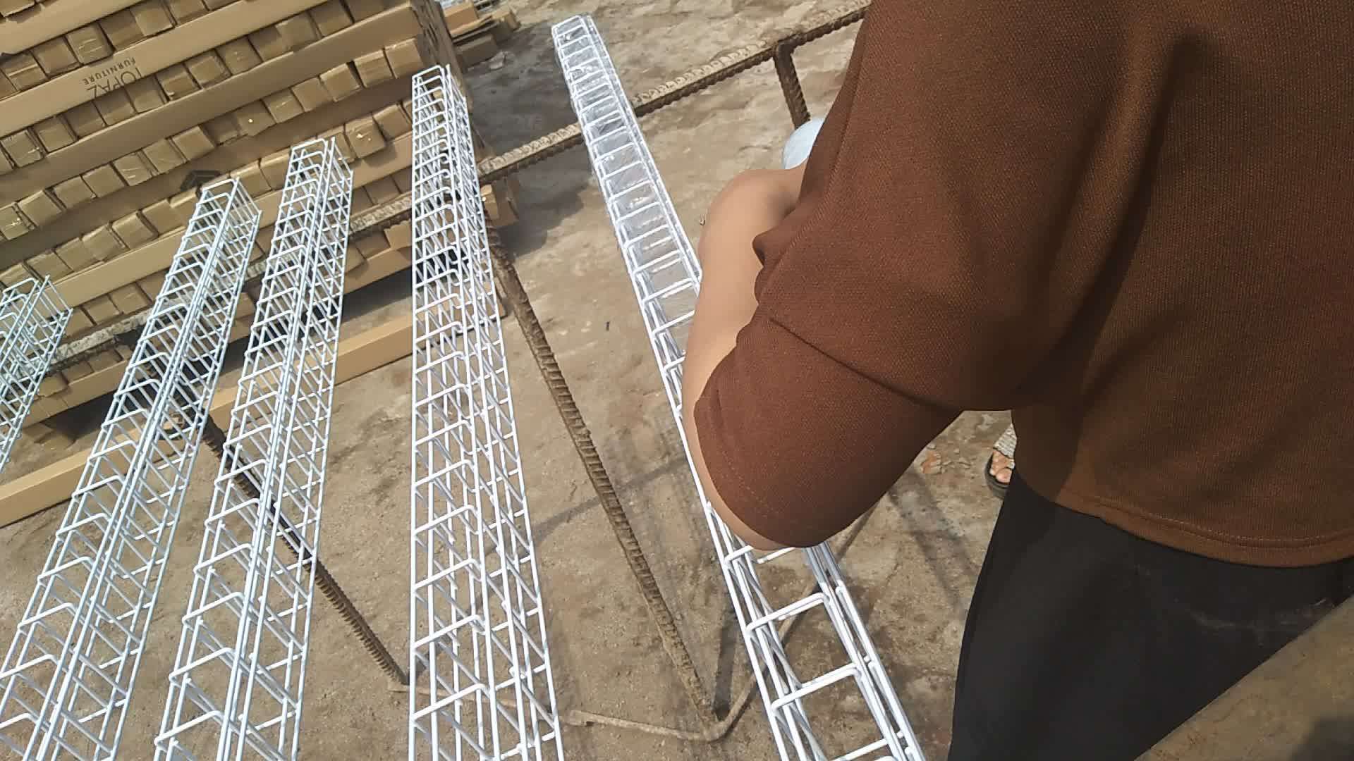 Outdoor Flexible Galvanized Wire Mesh Cable Tray 200*50mm System For