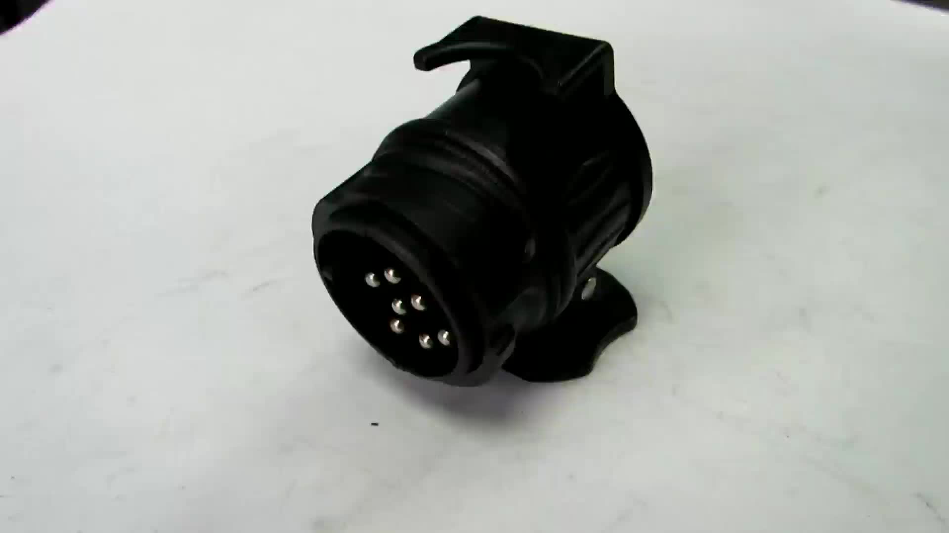 13 Pin 7 Pin Plastic Casing Male Trailer Adapter Plug 12v