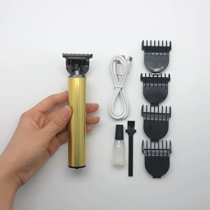 Usb Rechargeable Allmetal Hair Trimmer Oil Head Electric Cordlesst