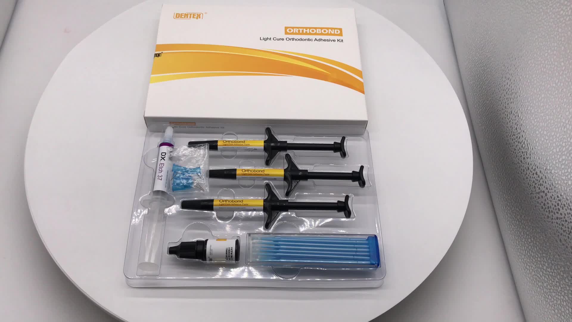 Dental Dx. Orthobond Standard Kit Etching Gel Orthodontic Light Cure Adhesive Paste Orthodontic