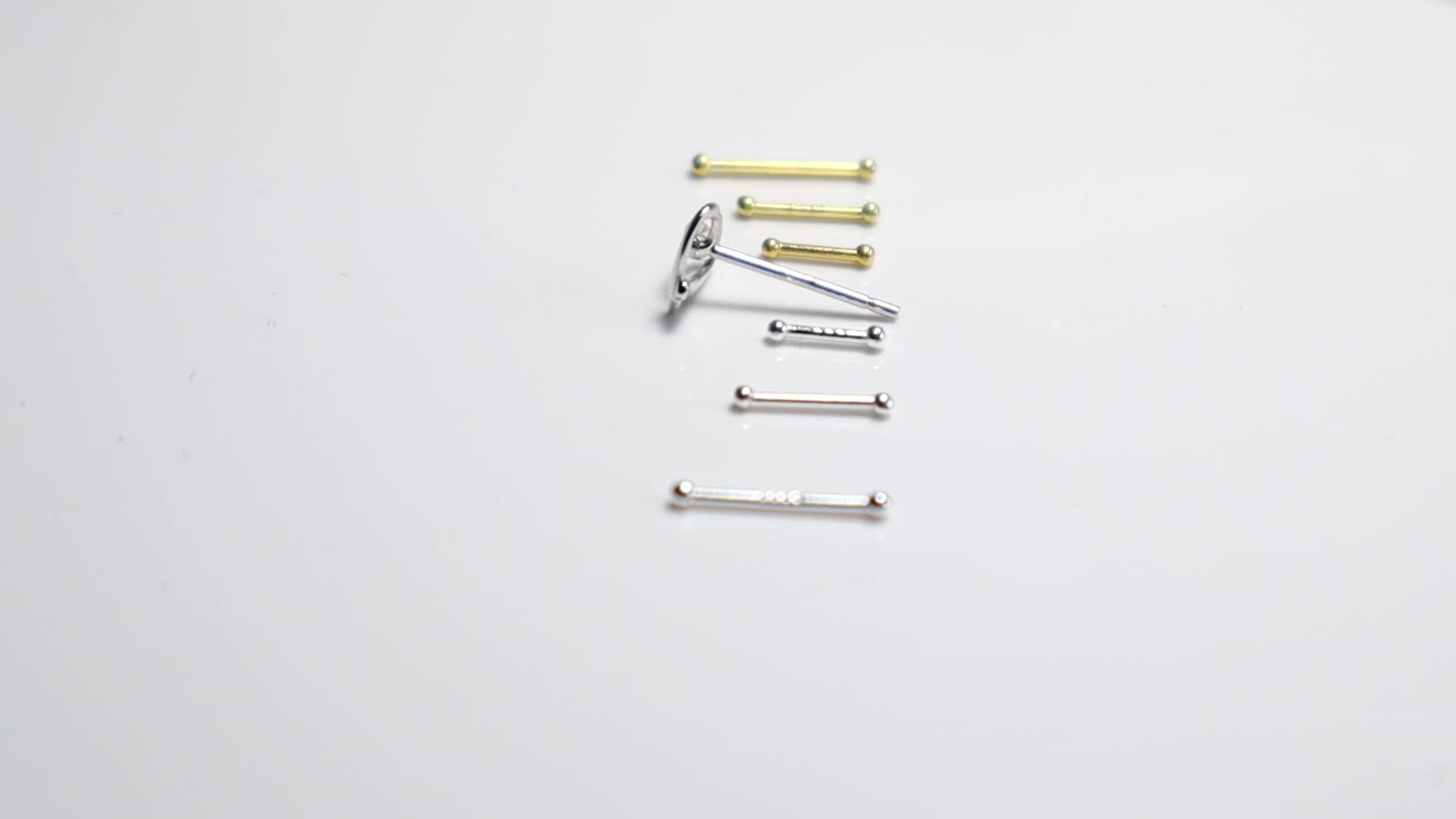 La Monada Sterling Silver Stud Earrings Women Two Ball Fine 925