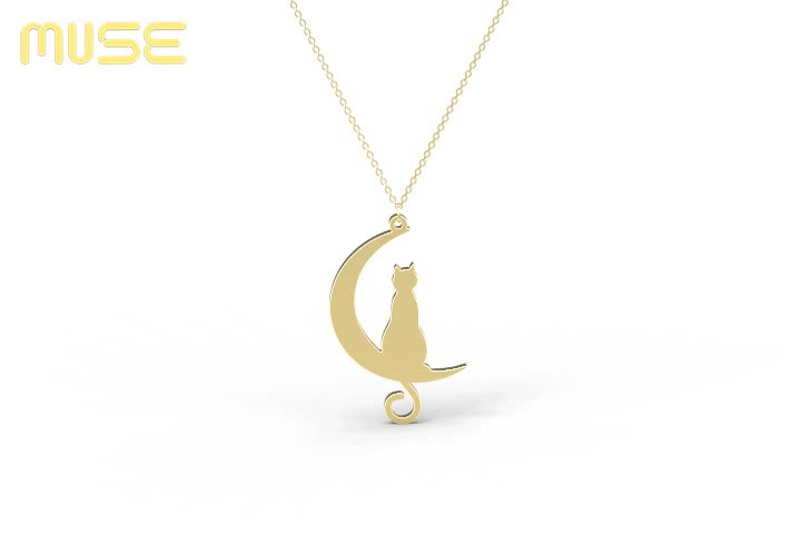Nome personalizzato collana gatto bianco e nero, set di 2, collana di amicizia, collana sorella, gioielli migliore amico, regalo per amante dei gatti/amico/lei