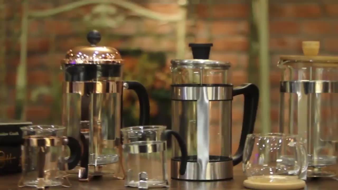 French Press Coffee Maker/glass Classic Copper 304 Stainless Steel