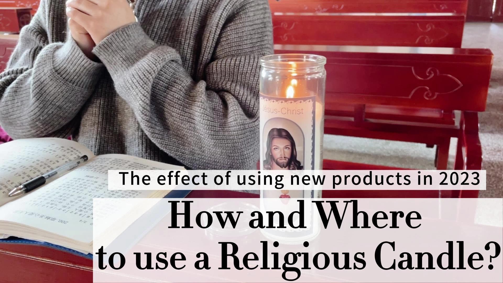 Celebrity Prayer Candle Saint Candle 8 Inches Glass Jar Religious