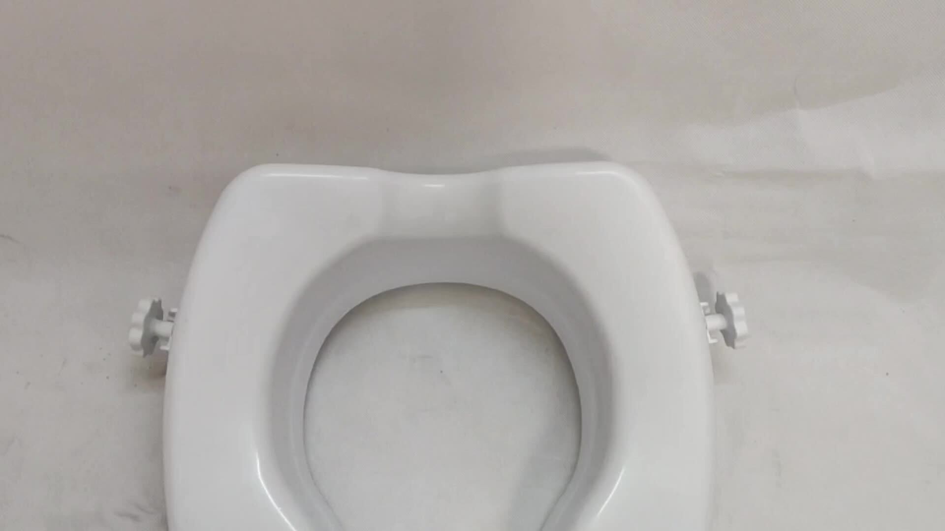 2 Inch Toilet Seat Riser Elongated Raised Toilet Seat For Assistance Bending Or Sitting Tca05