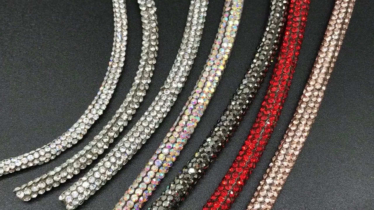 Colorful Diamond Rope,Rhinestone Rope Hose Glittering Decoration