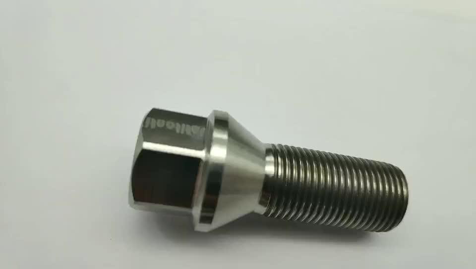 Customized Gr.5 Titanium Alloy Wheel Bolt With Drilled Holes Buy