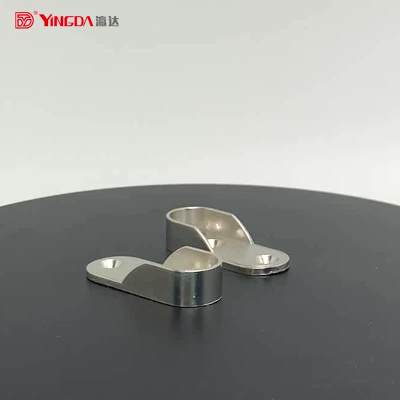 A 4 Pcs Closet Pole Sockets Oval Wardrobe Rail End Support Rail Bracket