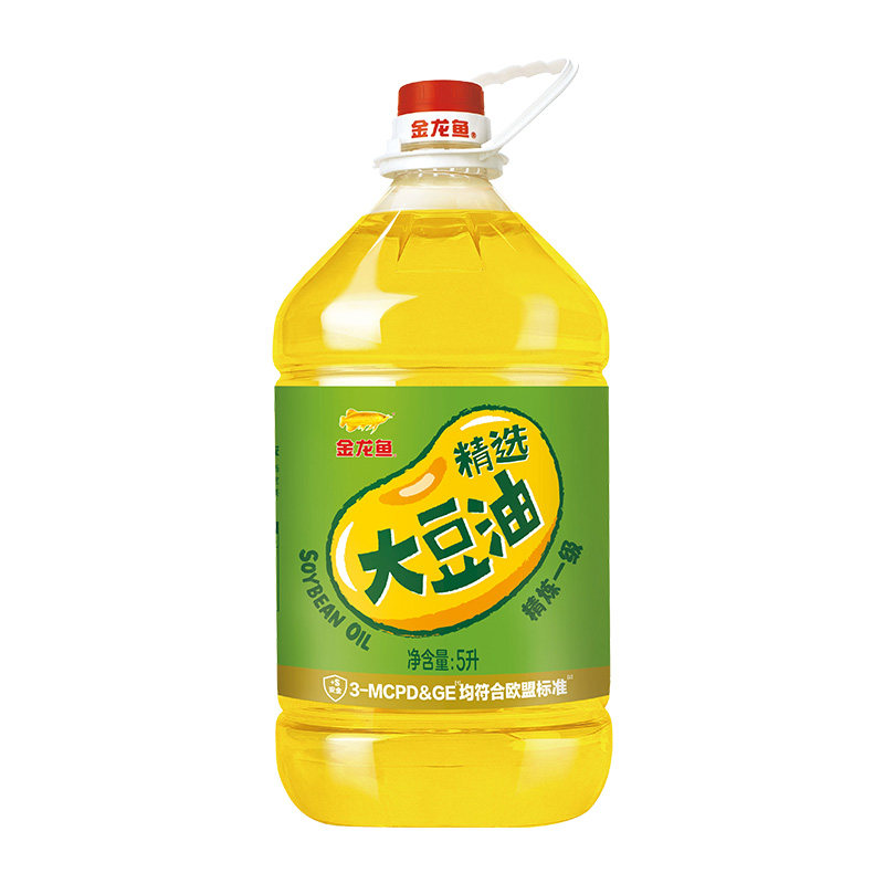 Golden Arowana Selected Soybean Oil 5L/Bottle Edible Oil High-Quality Soybean Oil