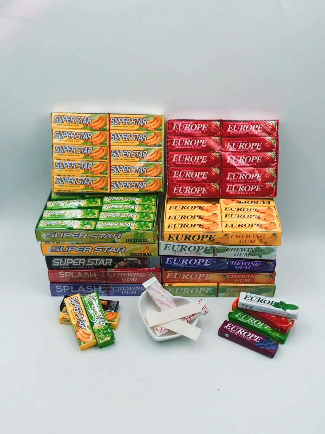 Halal Cheap Chewing Gum Mint Banana Grape Private Label Europe Chewing