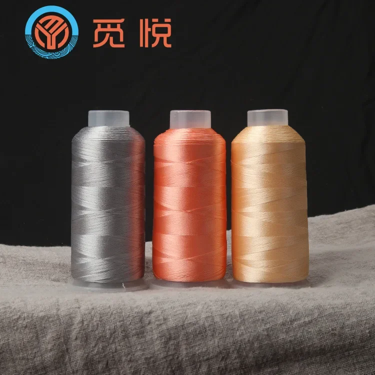 300D polyester embroidery thread tassel material fine thread similar to ice silk DIY handmade tassel sewing embroidery thread