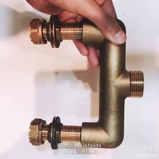 2/3/4 Ways Heating Flow Water Meter Tube Pipe Fittings Connector Brass Copper Industrial
