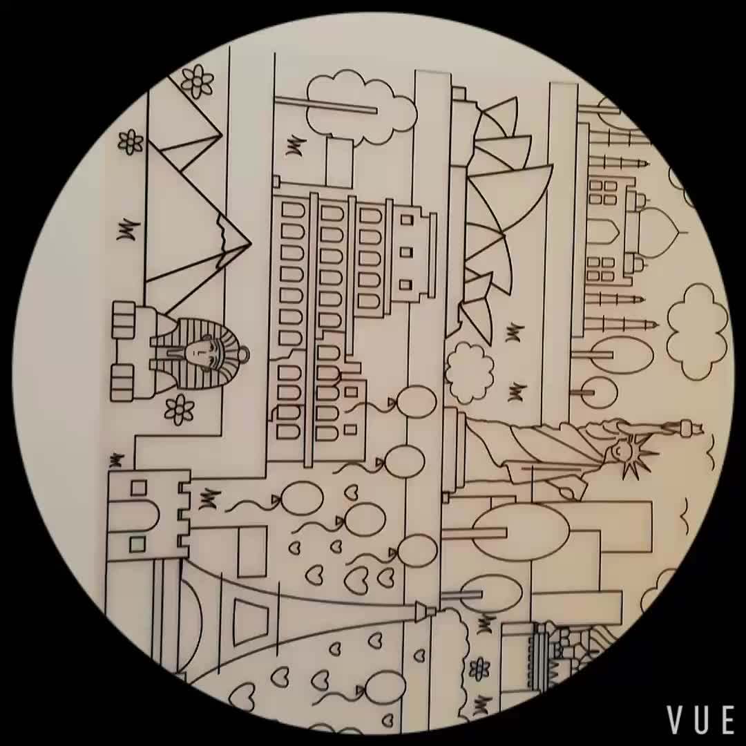 Baby Product Silicone Coloring Mat/colouring Drawing Placemat Buy