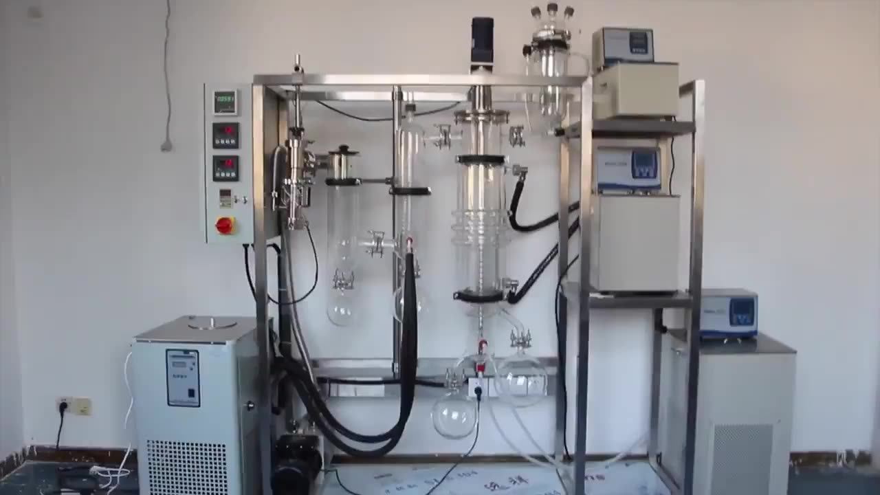 Laboratory Distillation Equipment Wiped Film Evaporator Oil Molecular