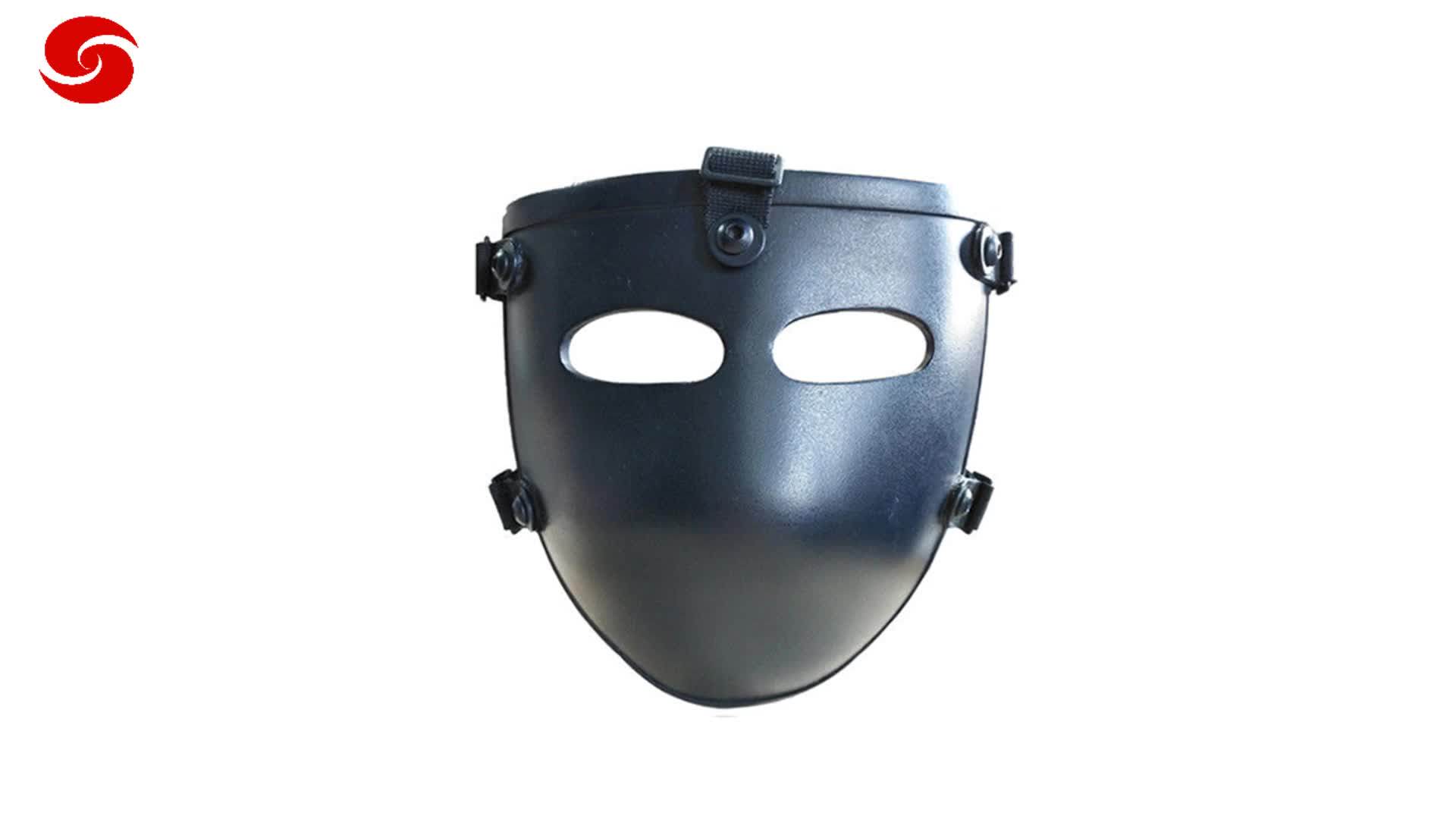 Aramid Bulletproof Mask Black Ballistic Face Mask Half Ballistic Mask