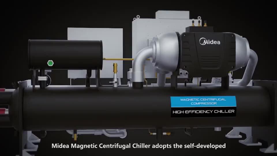 Midea Bearing Centrifugal Chiller 1701800rt Water Cooled Centrifugal Chiller