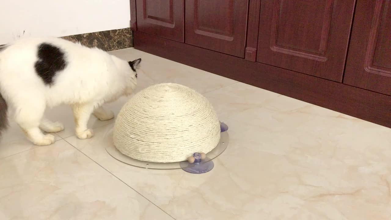 Sisal Fabric For Cat Scratch Posts Half Ball Sucker Glass Cat Scratch