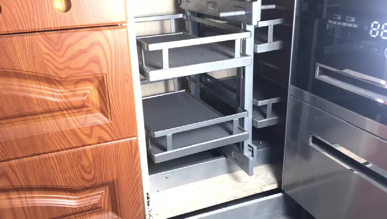 Kitchen Corner Basket Organizer Softclose Magic Corner Storage