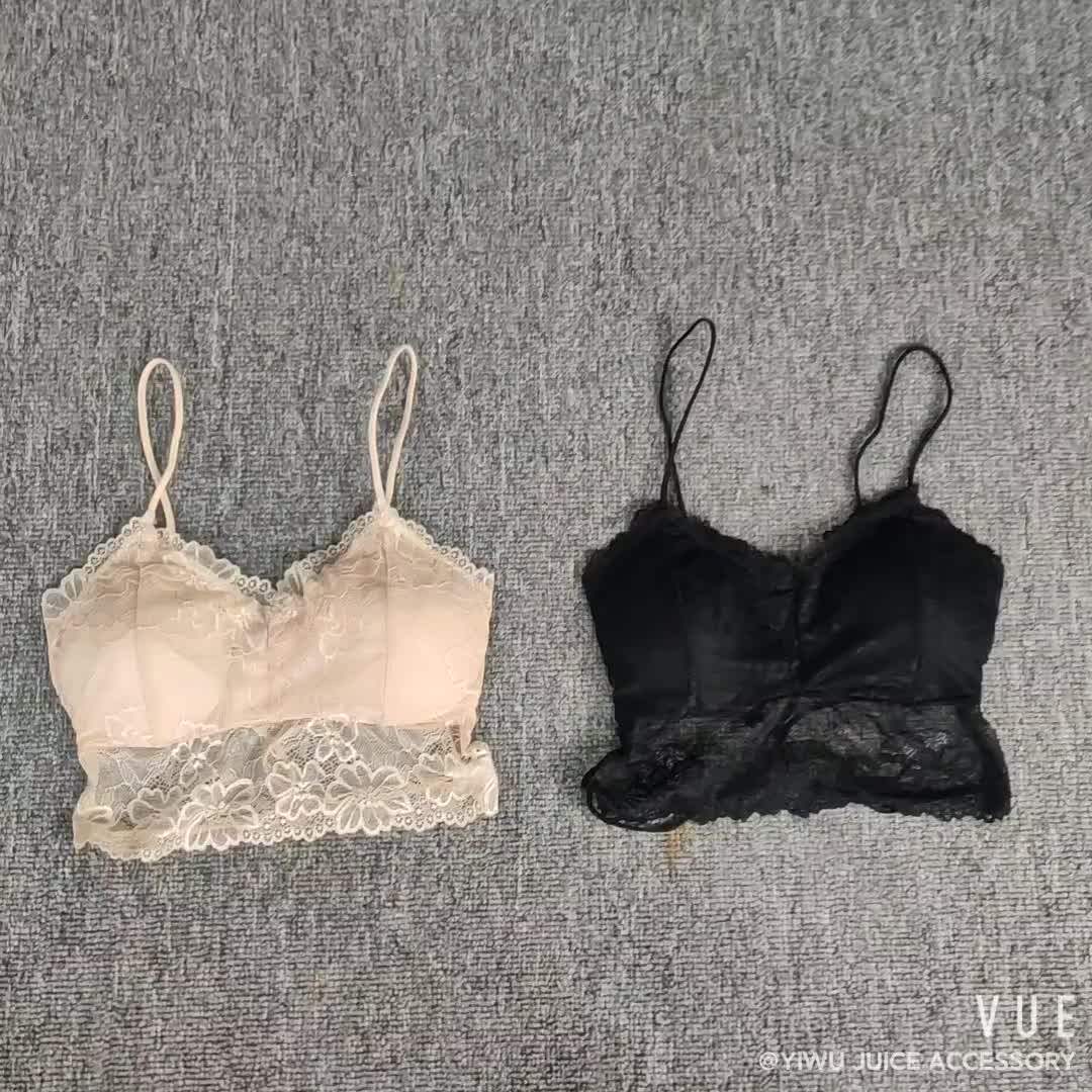 Floral Sheer Scallop Lace Triangle Bra Buy Floral Sheer Bralettes