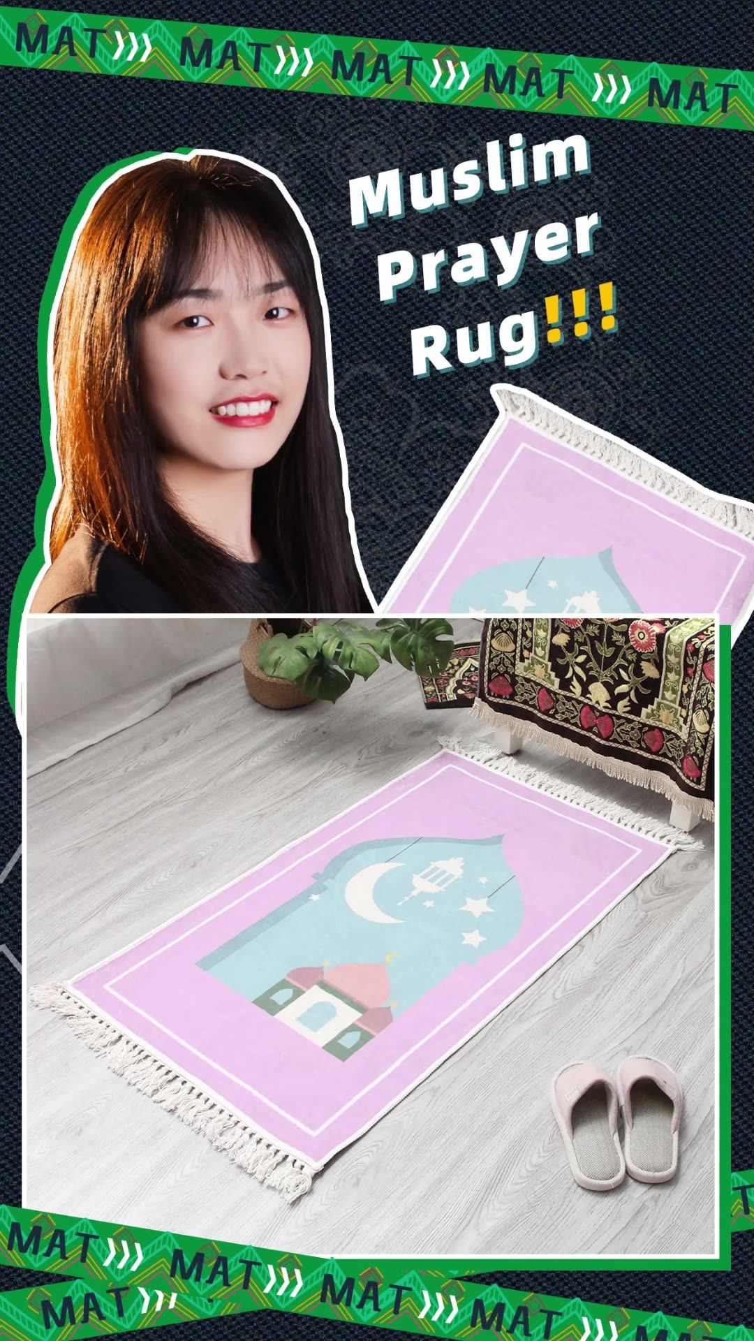 Prayer Rug Muslim Wholesale Islam Sejadah Mat Thicker Carpet Muslim