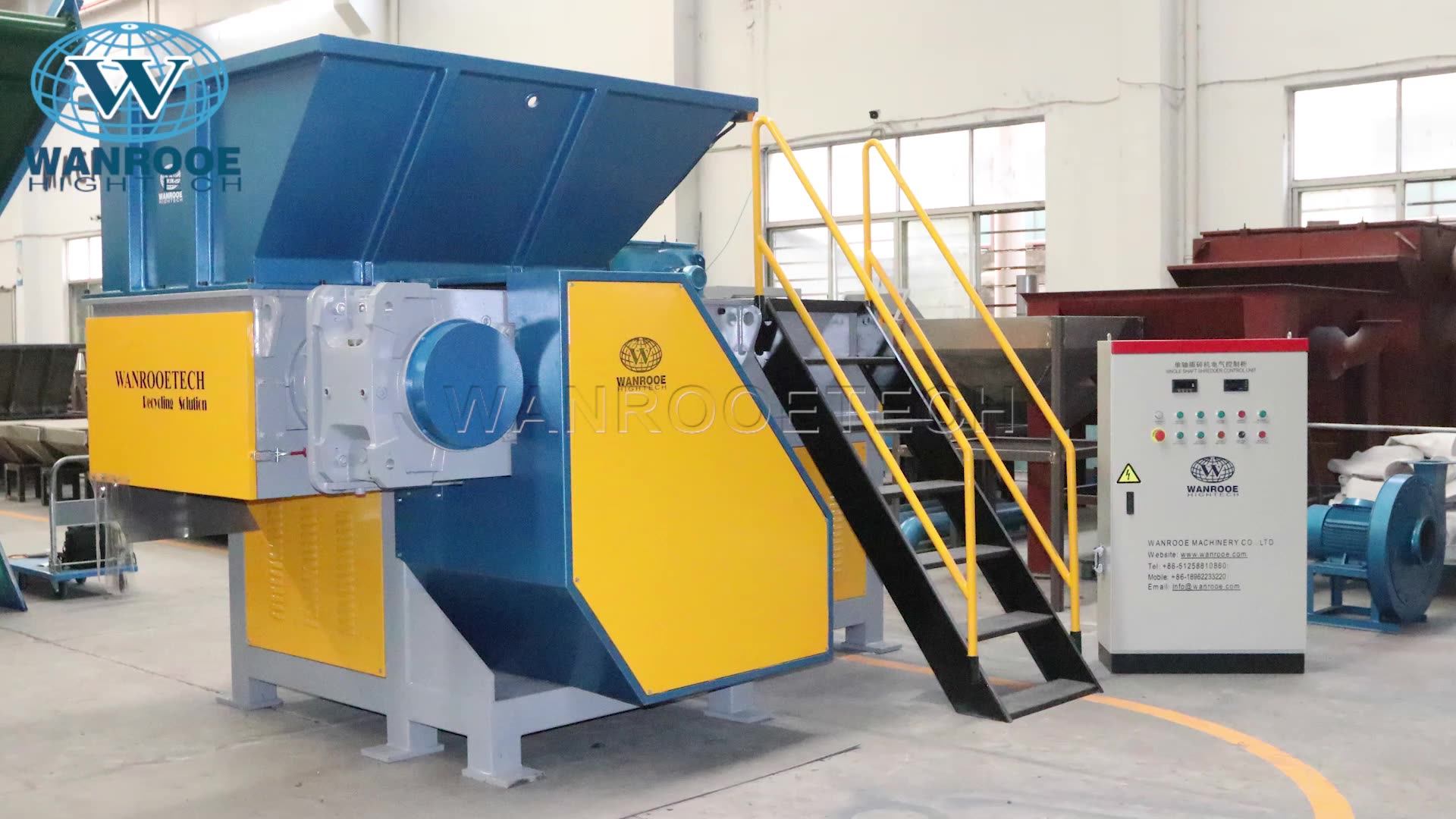 Factory Price Industrial Recycling Cardboard Plastic Shredder Machine