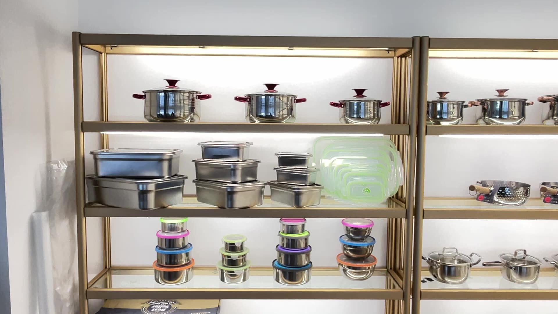 Stainless Steel Stock Pot Gas Stove General Household Double Ear Hot