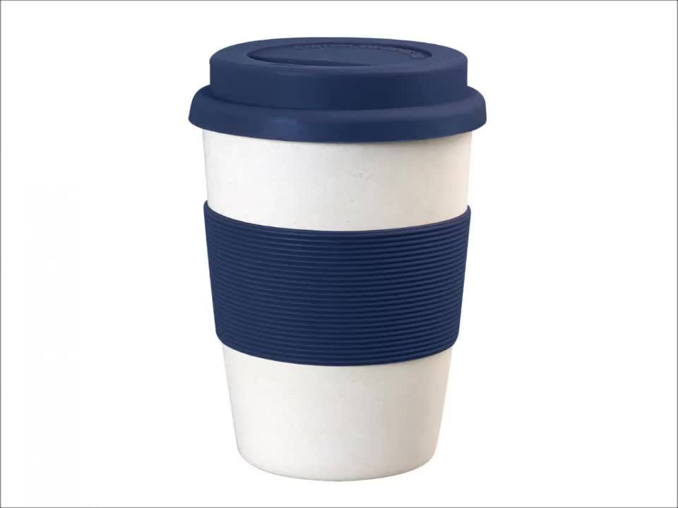 Eco Friendly Reusable Bamboo Fiber Lfgb Dishwasher Safe Drinking Mug
