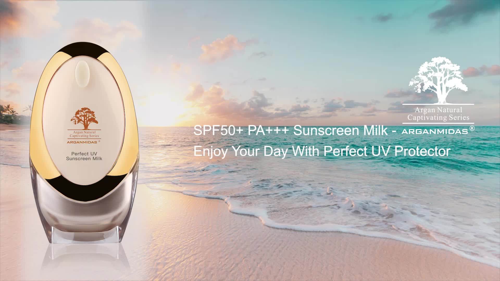 Japanese Hydrating Waterproof Facial Sunscreen Spf 50+ Pa+++ Natural