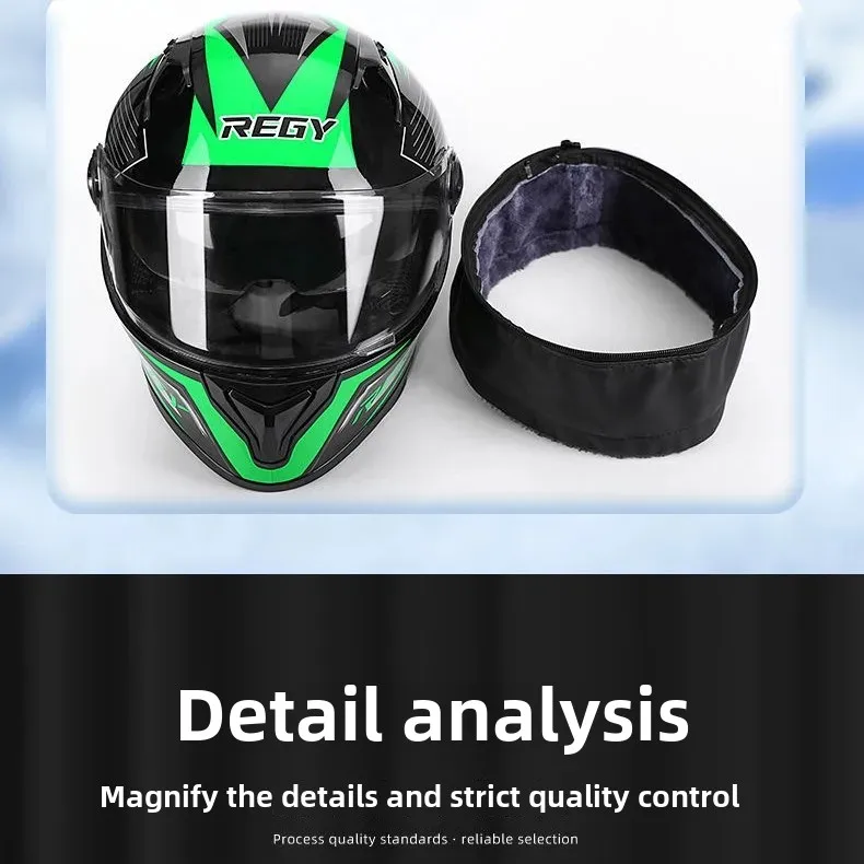 Cross-border Monopoly Wind-proof Cap Men's and Women's Double Lens Helmet Motorcycle Helmet Motorcycle Electric Vehicle Helmet Thickened in Winter