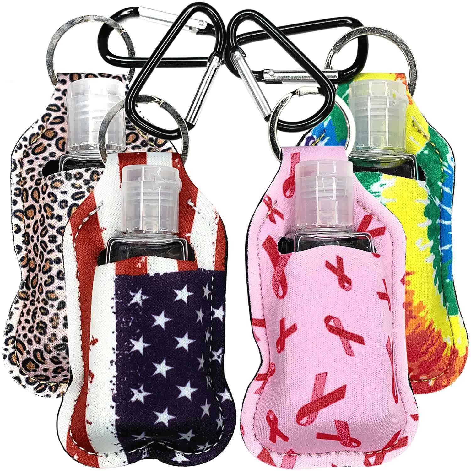 Wholesale Hand Sanitizer Holder With Keychain Clip Empty Mini