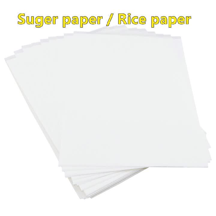 Blank Edible Sugar Sheets Rice Paper A4 Size For All Kinds Of Edible