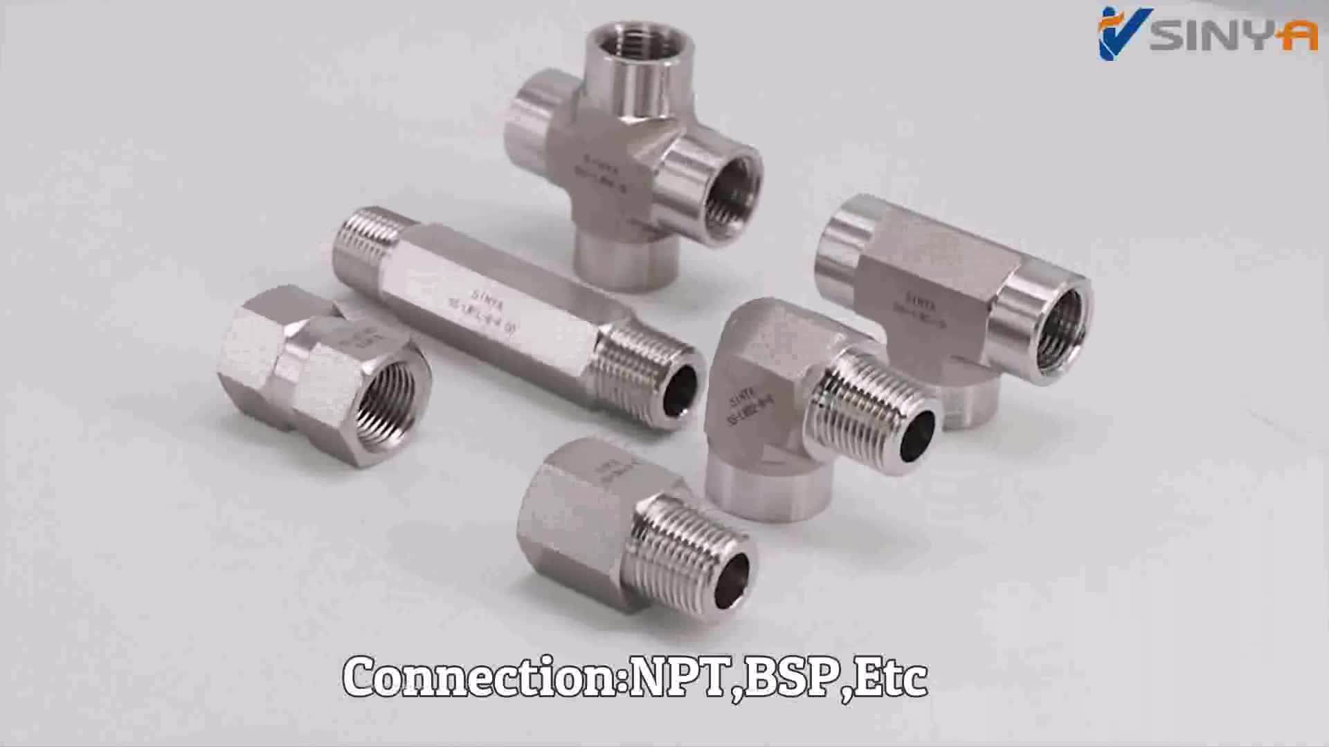 Metal Seal 3 Pieces Union Stainless Steel 316/316l,304,304l,6000 Psi