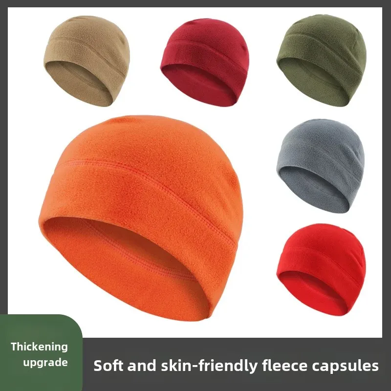 Winter Warm Hat for Mountaineering, Cycling, Running, Sports, Fleece-Lined Thickened Fleece Hat, Outdoor Windproof Ski Hat, Cross-Border