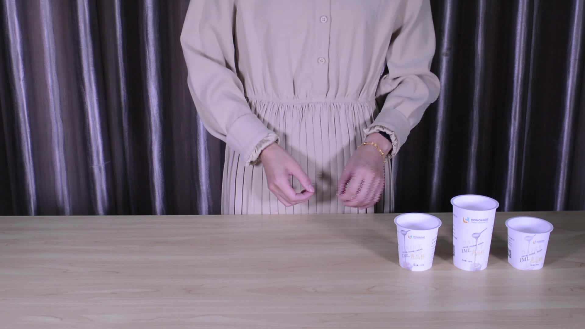 Manufacturers Recyclable 100g Container Yogurt Cup Iml Yogurt Packaging