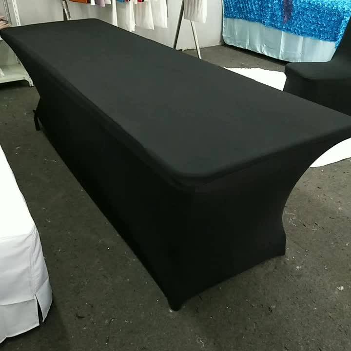 8ft Spandex Table Cover Stretchable Conference Table Cloth For Wedding