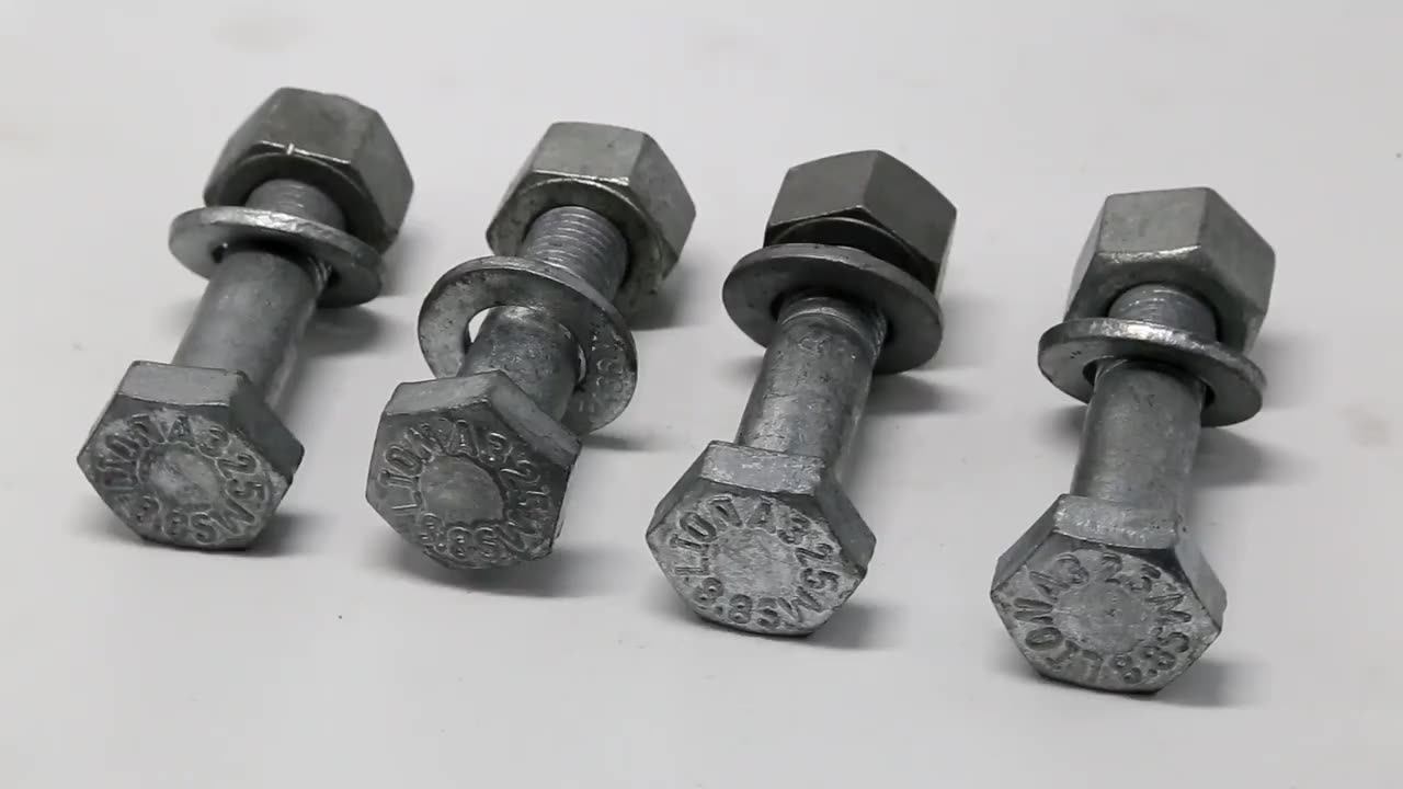 Zinc Plated High Tensile Strength Grade 8.8 10.9 M22 M24 M20 Astm A325