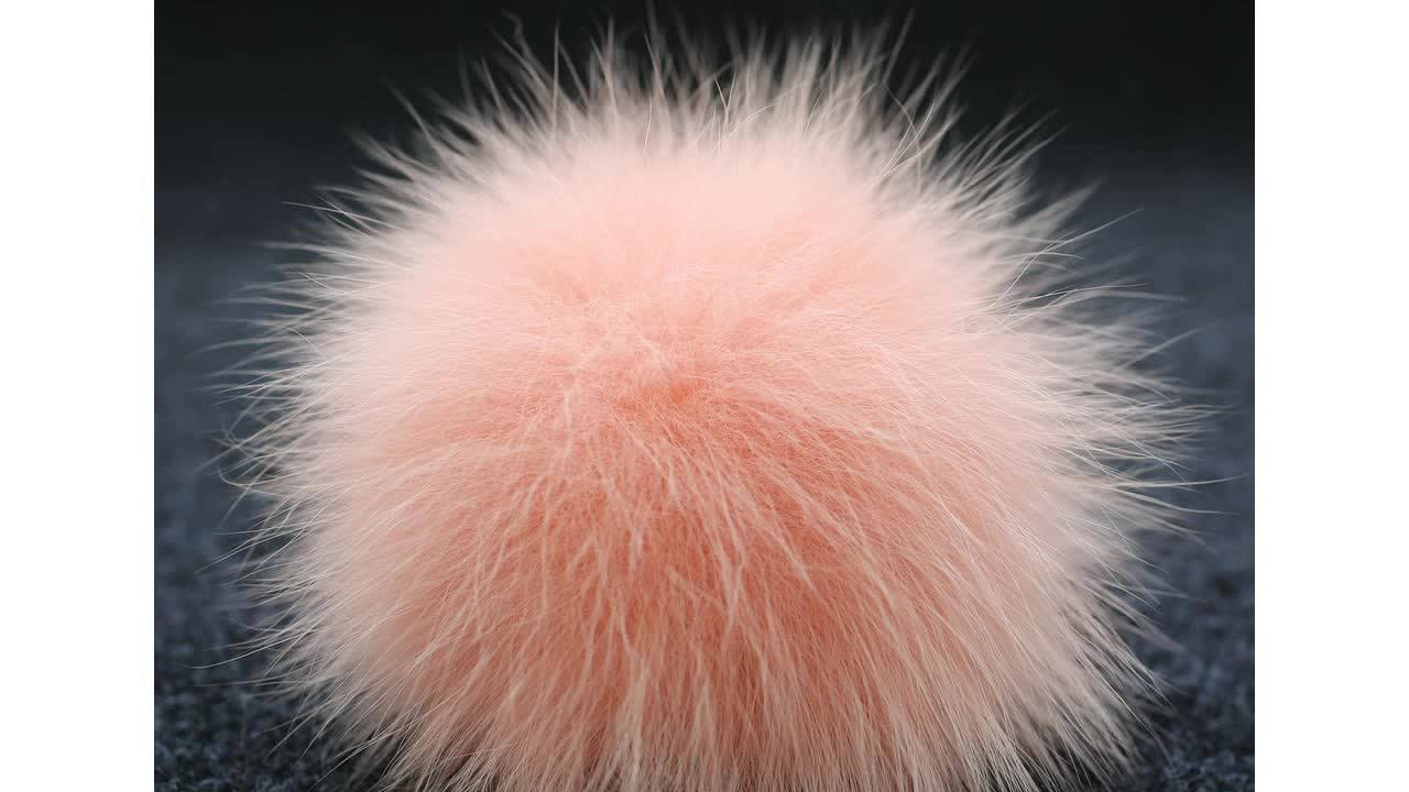 Cheap Price Colorful Faux Fur Pom Pom 8cm Fur Balls Wholesale