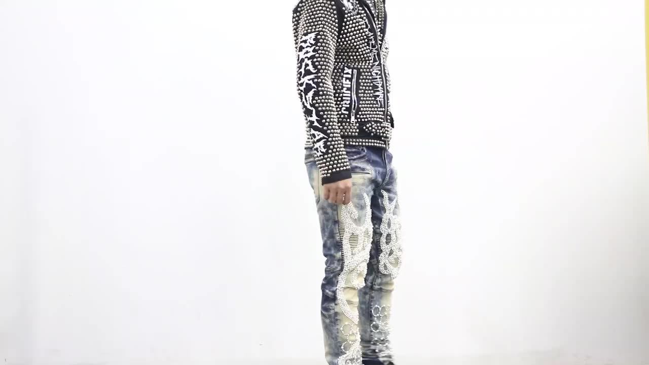 Royal Wolf Custom Rock Revival Jeans Diamond Cut Jeans Clothing