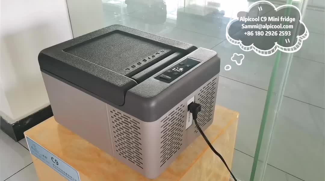 Alpicool C9 9l 12v Mini Dc Compressor Camping Portable Car Fridge ...