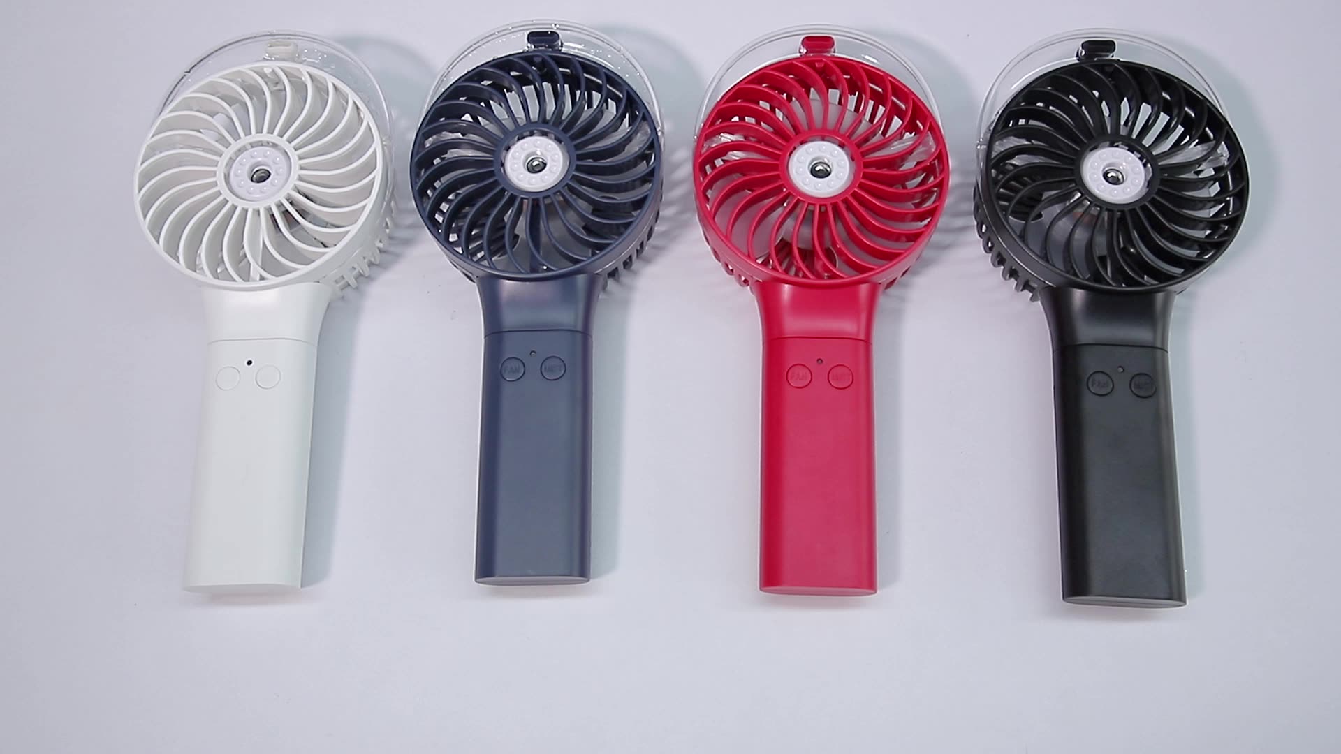 Portable Handheld Misting Fan 3000mah Rechargeable Fan Up To 10h