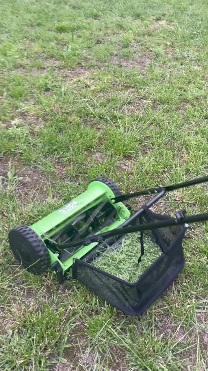 Mini Grass Cutter Portable Weeder Reaper Machine Two Wheel for Garden  Blades Handpush Hand Held MOWER Side Heavy Duty