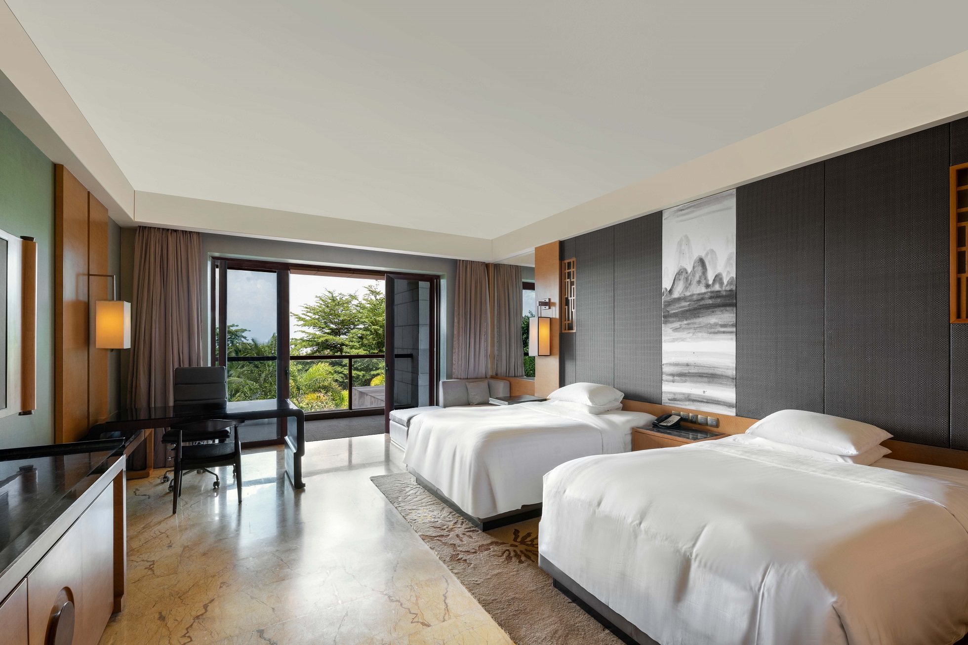 Haikou Marriohao Hotel Luxury Garden View Double Bed Rooms