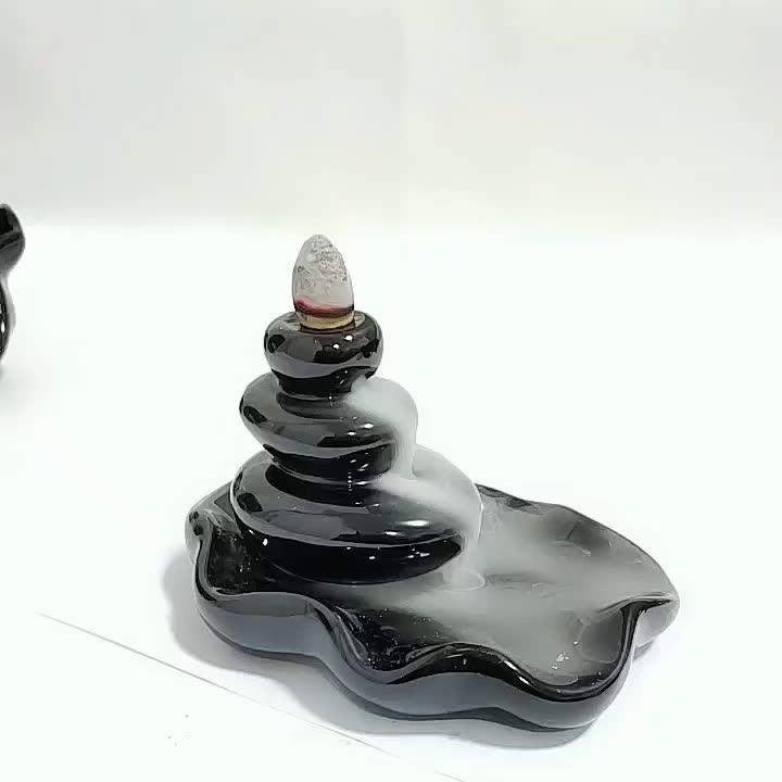 Incense Burner Essential Oil Ceramic Holder Gift Set Arabic Crystal