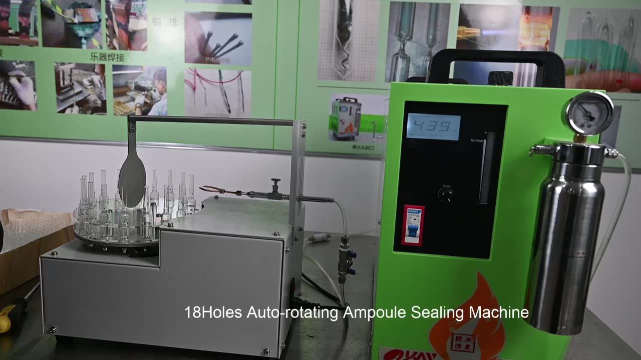 New Design Automatic Oxyhydrogen Tip Seal Method Lab Glass Ampoules
