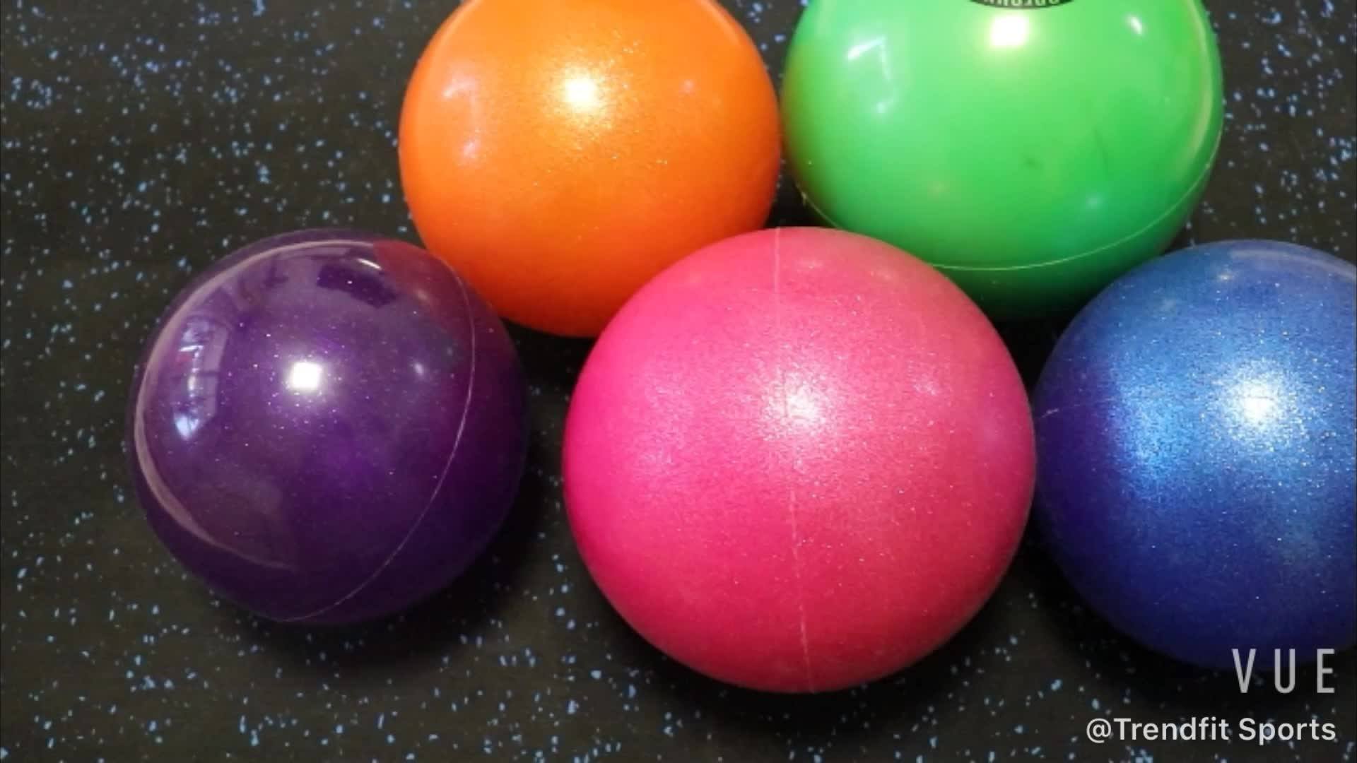 16cm 18cm Custom Glitter Rhythmic Gymnastics Ball For Dance And