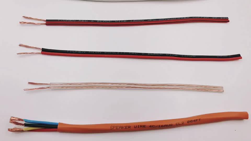 Audio Speaker Wire & Cable Pure Copper Ofc 16 Awg Gauge For Hifi