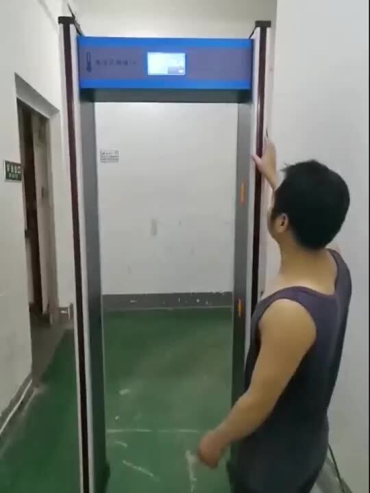 Infrared thermal imaging automatic temperature measurement security door Temperature detection Fast pass type temperature measurement door Channel security door