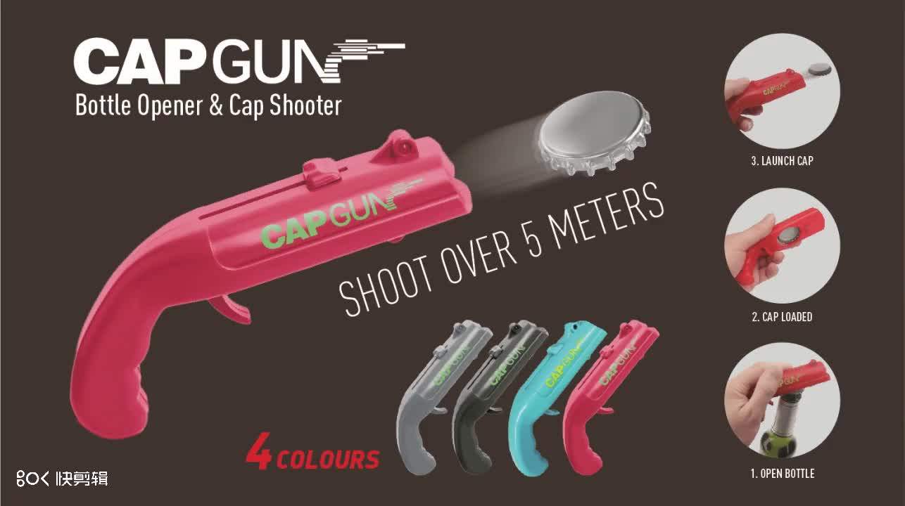 High Quality Factory Direct Kitchen Cooking Tool Flying Cap Beer Guns Drink Bottle Opener