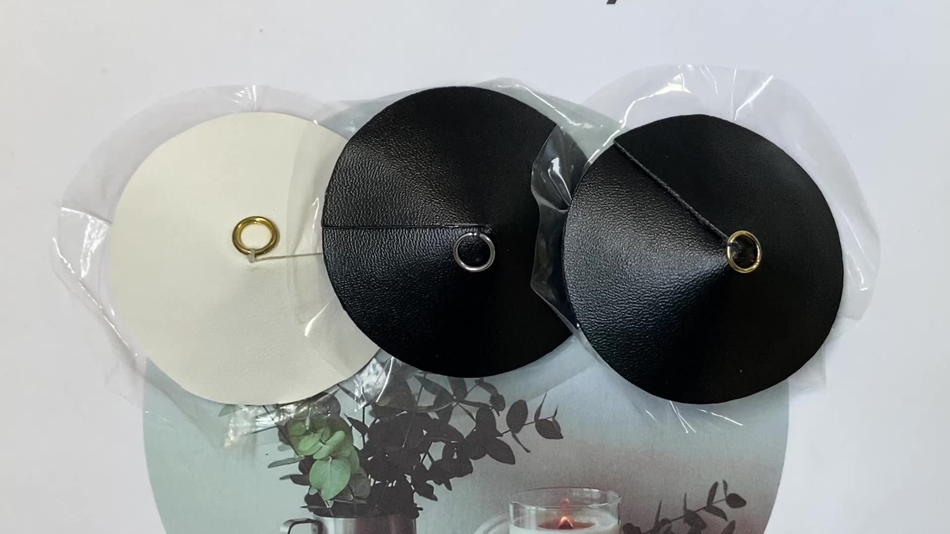 Leather Nipple Covers Breathable Waterproof Adhesive Nipple Stickers