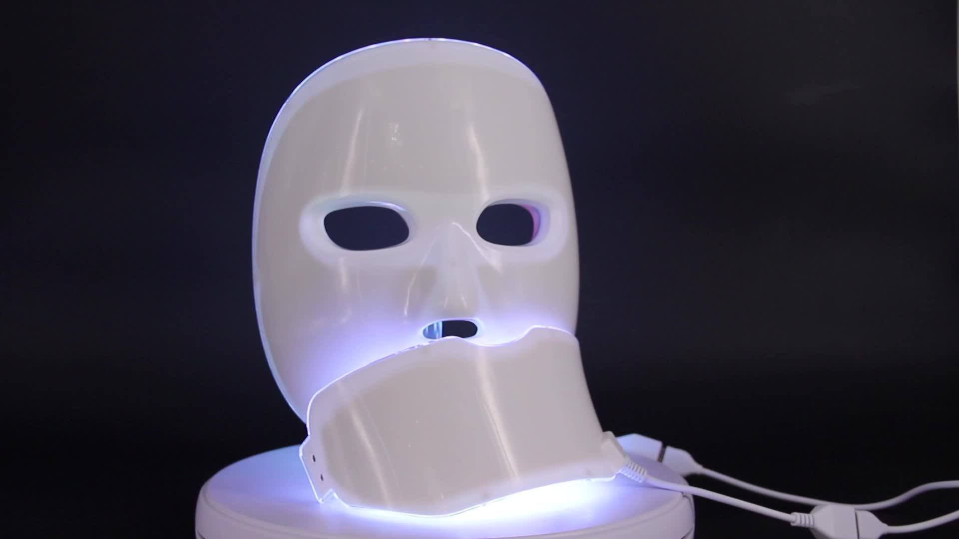 New Led Light Therapy Facial Mask For Face And Neck Whitening Buy Led Facial Mask,Led Light